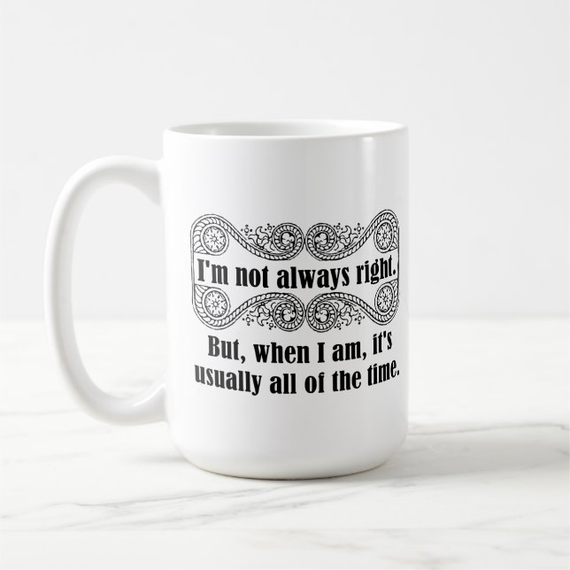Mug Musique toujours droite (Gauche)