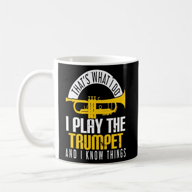 Mug Musique Trumpet Instrumentalist Cool confiant (Gauche)