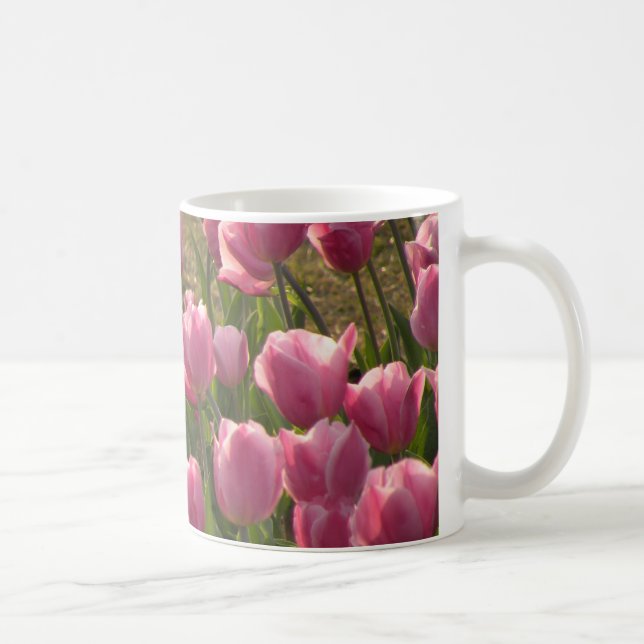 Mug Musique Tulipes roses (Droite)
