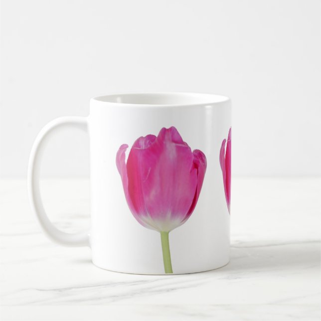 Mug Musique Tulipes roses (Gauche)