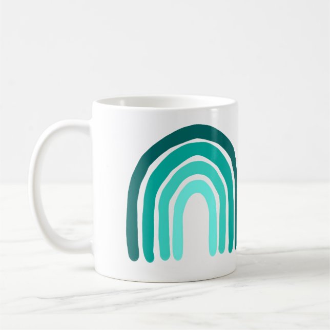 Mug Musique Turquoise arc-en-ciel (Gauche)