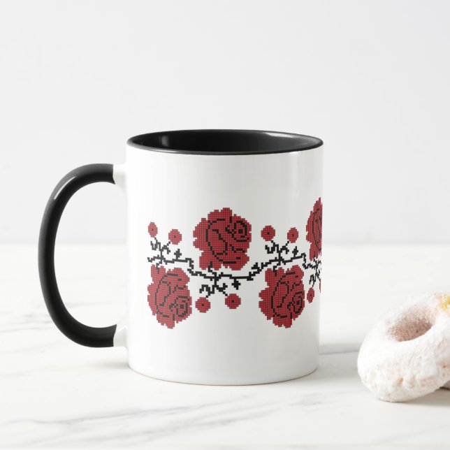 Mug Musique ukrainienne du café (Avec donut)