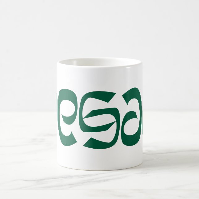 Mug Musique Vegan Ambigram (Centre)