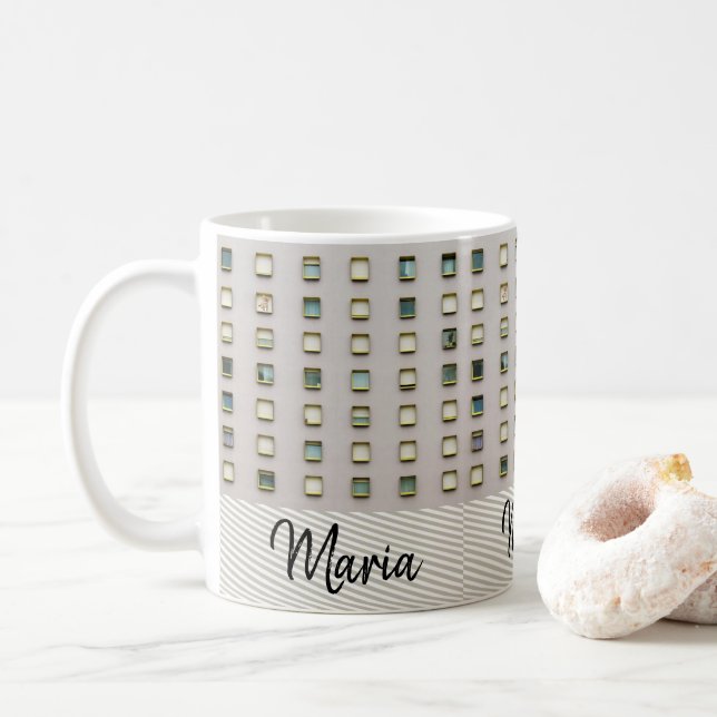 Mug Musique verte beige (Avec donut)