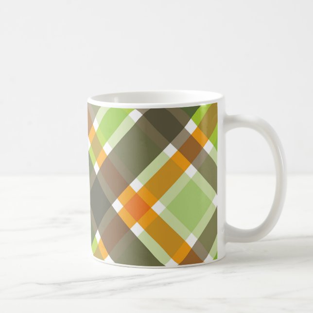 Mug Musique verte Brown rétro orange (Droite)