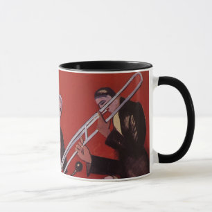 Mug Musique vintage, Art Déco Musique Jazz Band Jammin