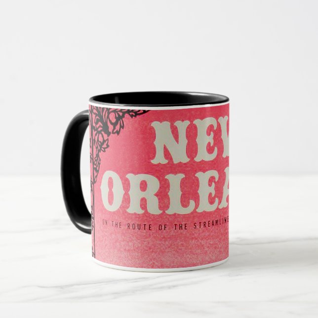 Mug Musique Vintage de la Nouvelle-Orléans (Devant gauche)