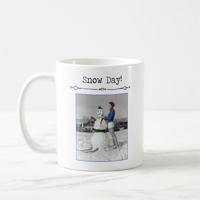 Mug Musique Vintage du Jour de la Neige (Gauche)
