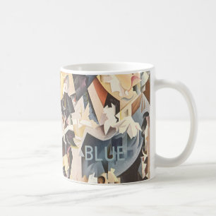 Mug Musique vintage, jazz Art déco, Rhapsodie en bleu