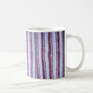 Mug Musique violette rayée "Crochetée"