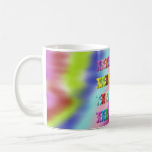 Mug Musique vive multicolore arc-en-ciel