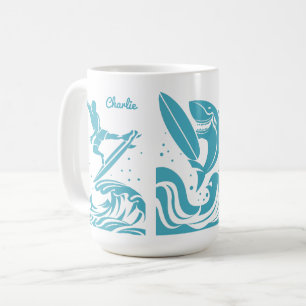 Mug Musiques de surfeurs de noms personnalisés