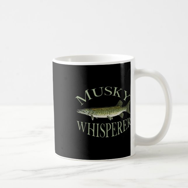 Mug Musky Muskellunge Poisson Illustration Art Pêche E (Droite)