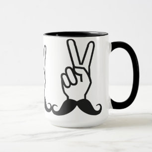 Mug Mustache gagnante - choisir style et couleur