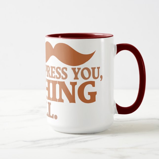 Mug Mustache impressionnante - choisir style, couleur (Droite)