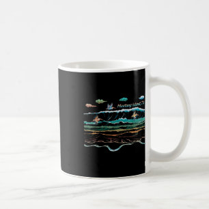 Mug Mustang Island Texas Colorful Cravate coloré Plage