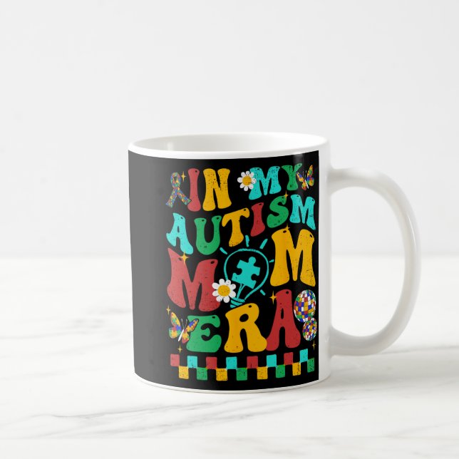 Mug My Autisme Maman Era Super Puzzle Pièce Retro Mère (Droite)