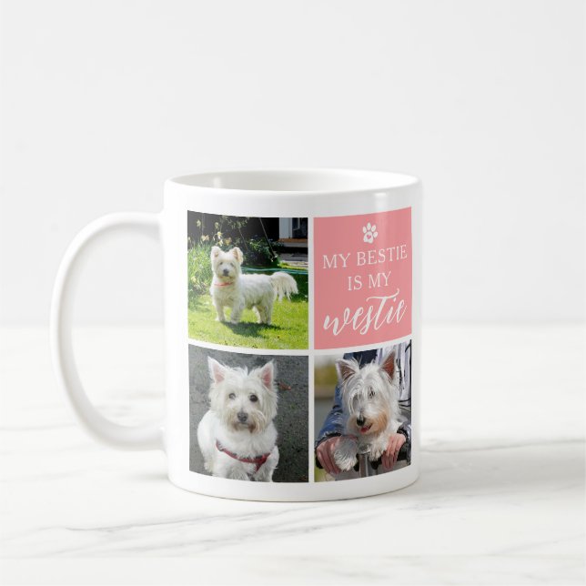Mug My Bestie is My Westie Amoureux des chiens Photo C (Gauche)