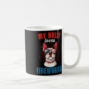 Mug My Bully aime le feu d'artifice 4 juillet chien pa