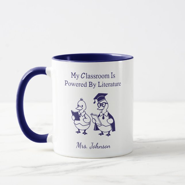 Mug My Classroom Powered By Literature Teacher Design (Gauche)