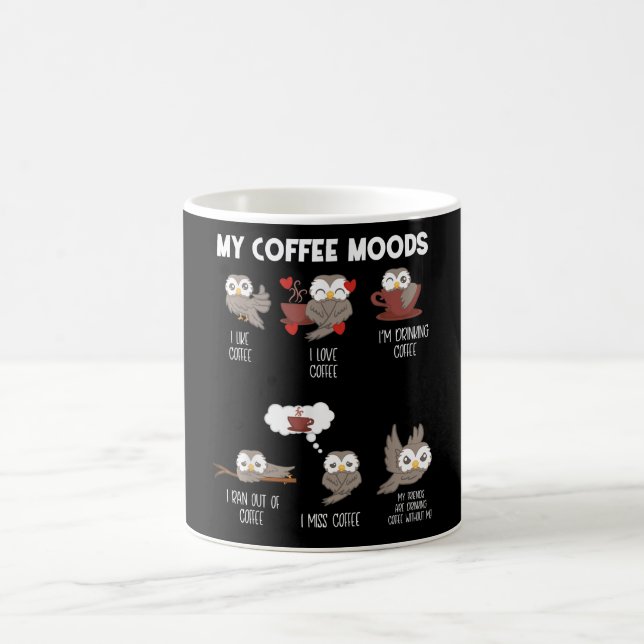 Mug My Coffee Moods Owl Gift Owl Lots Coffee Cadeau (Centre)