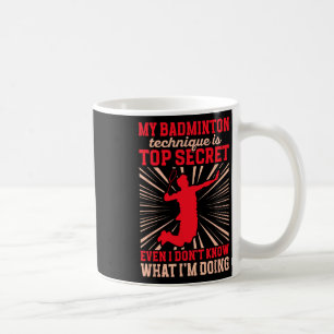 Mug My Dminton Technique Drôle Drôle Joueur Dminton