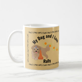 Mug My Dog and I Love Rally Beardie Weaving