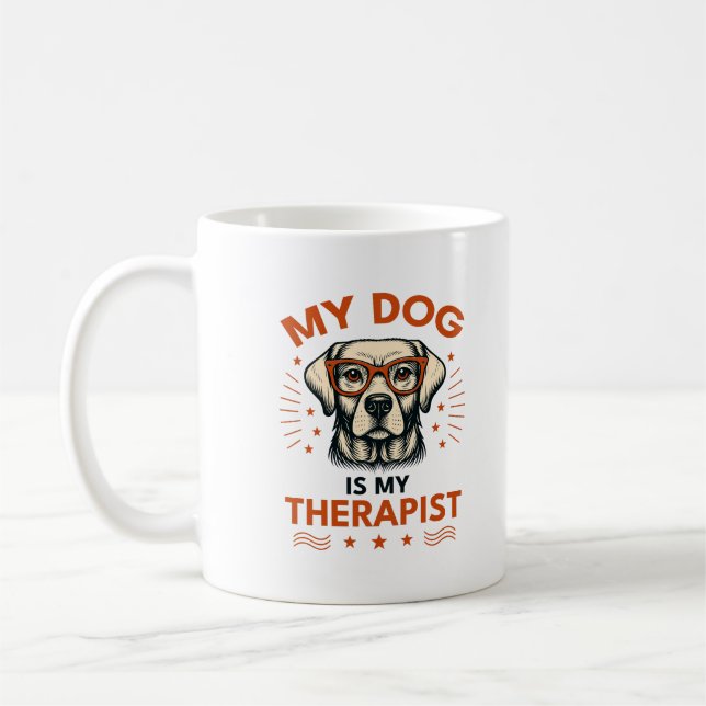 Mug My dog is my therapist (Gauche)