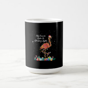 Mug My favorite Is Christmas Lights Costume Flamingo