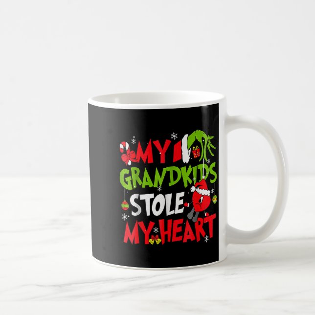 Mug My Grandkids Stole My Heart Christmas Xmas Family  (Droite)