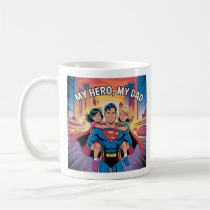 Mug My Hero - Superdad Comic Style Art