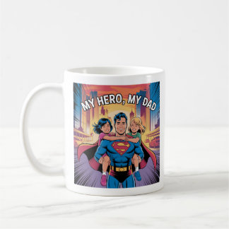 Mug My Hero - Superdad Comic Style Art