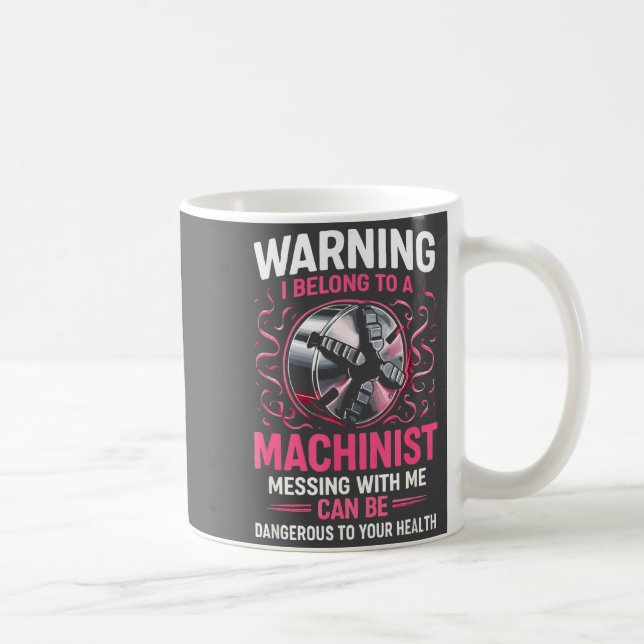 Mug My Knight In Machinist Wife Girlfriend Funny Anniv (Droite)