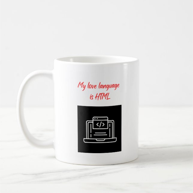 Mug My Love Language est HTML (Gauche)