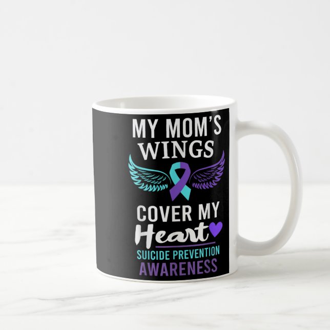 Mug My Mom's Wings Cover Heart Suicide Awareness Ribbo (Droite)