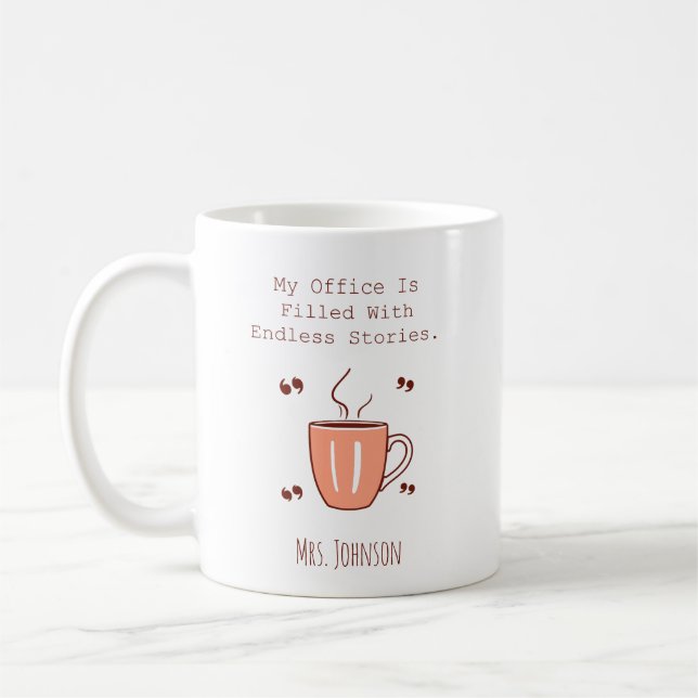 Mug My Office Is Filled With Endless Stories Reader (Gauche)