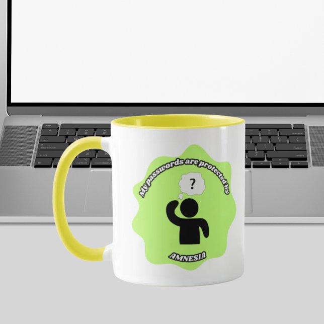 Mug My Passwords Are Protected by Amnesia – Funny Tech (Créateur téléchargé)