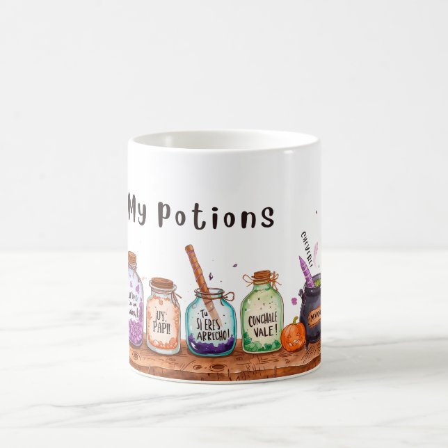 Mug “My Potions” con frases venezolanas  (Centre)