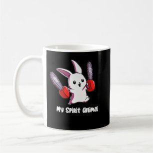 Mug My Spirit Animal Rabbit avec Chainsaw Design Spiri
