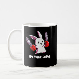 Mug My Spirit Animal Rabbit avec Chainsaw Design Spiri