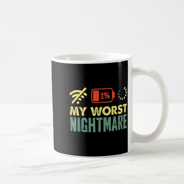 Mug My Worst Low Battery Funny Gamers Humor Men  (Droite)