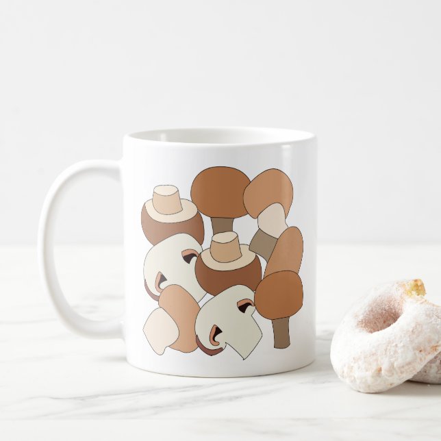 Mug Mycologue Cueilleur de Champignons Comestibles (Avec donut)