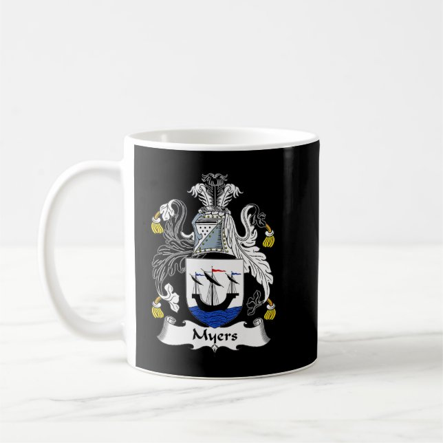 Mug Myers Coat of Arms Family Crest  (Gauche)