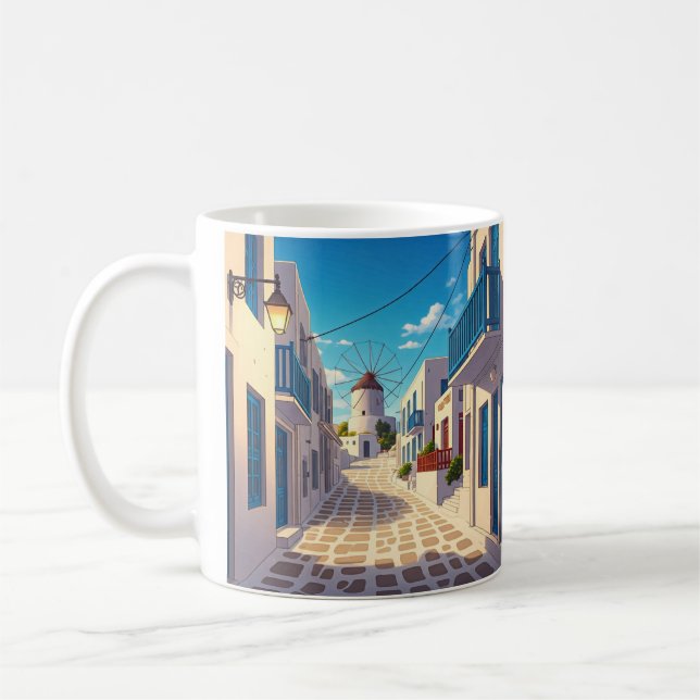 Mug Mykonos Path Grèce Cyclades Travel (Gauche)