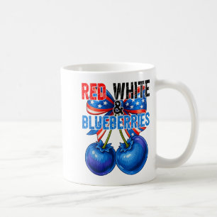 Mug Myrtilles Rouges Blanches Drôles Patriotique Rétro