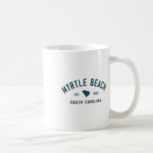 Mug Myrtle Beach Caroline du Sud Hommes Rétro Throwck