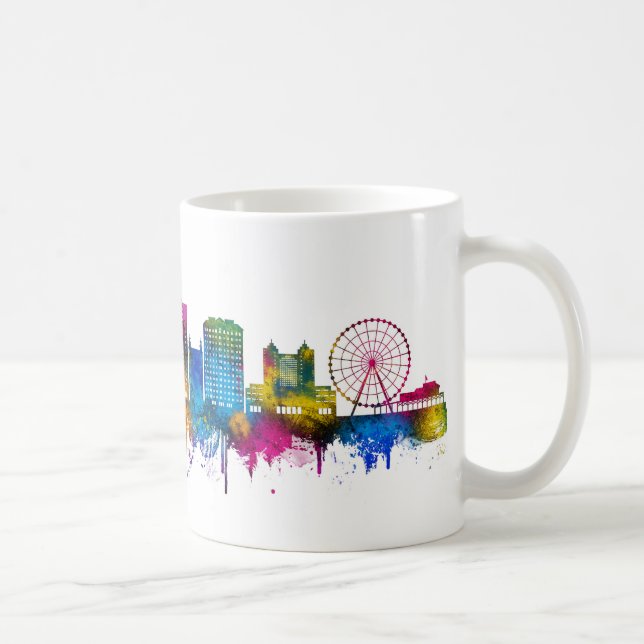 Mug Myrtle Beach Caroline du Sud Skyline (Droite)