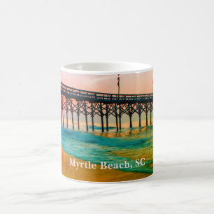 Mug Myrtle Beach, Sunset en Caroline du Sud au quai