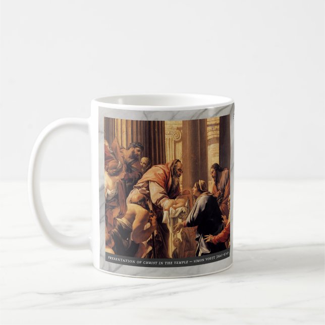 Mug Mystères joyeux du Rosaire #4 : Présentation (Gauche)