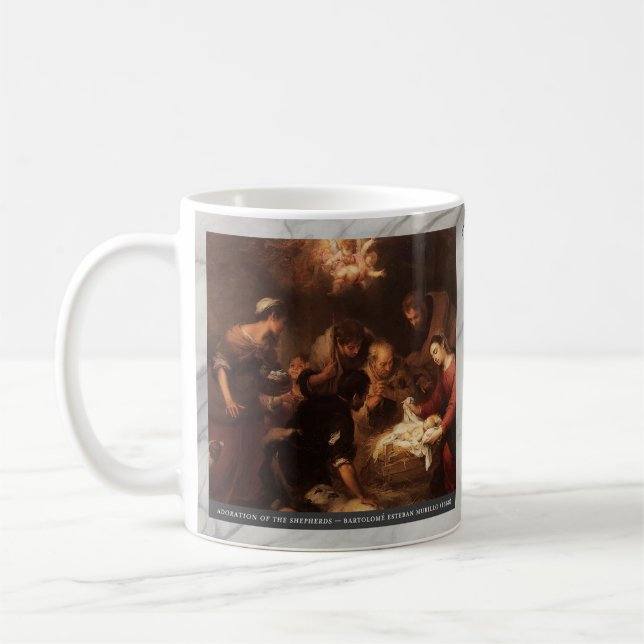 Mug Mystères joyeux du Rosaire Article #3 : Nativité (Gauche)